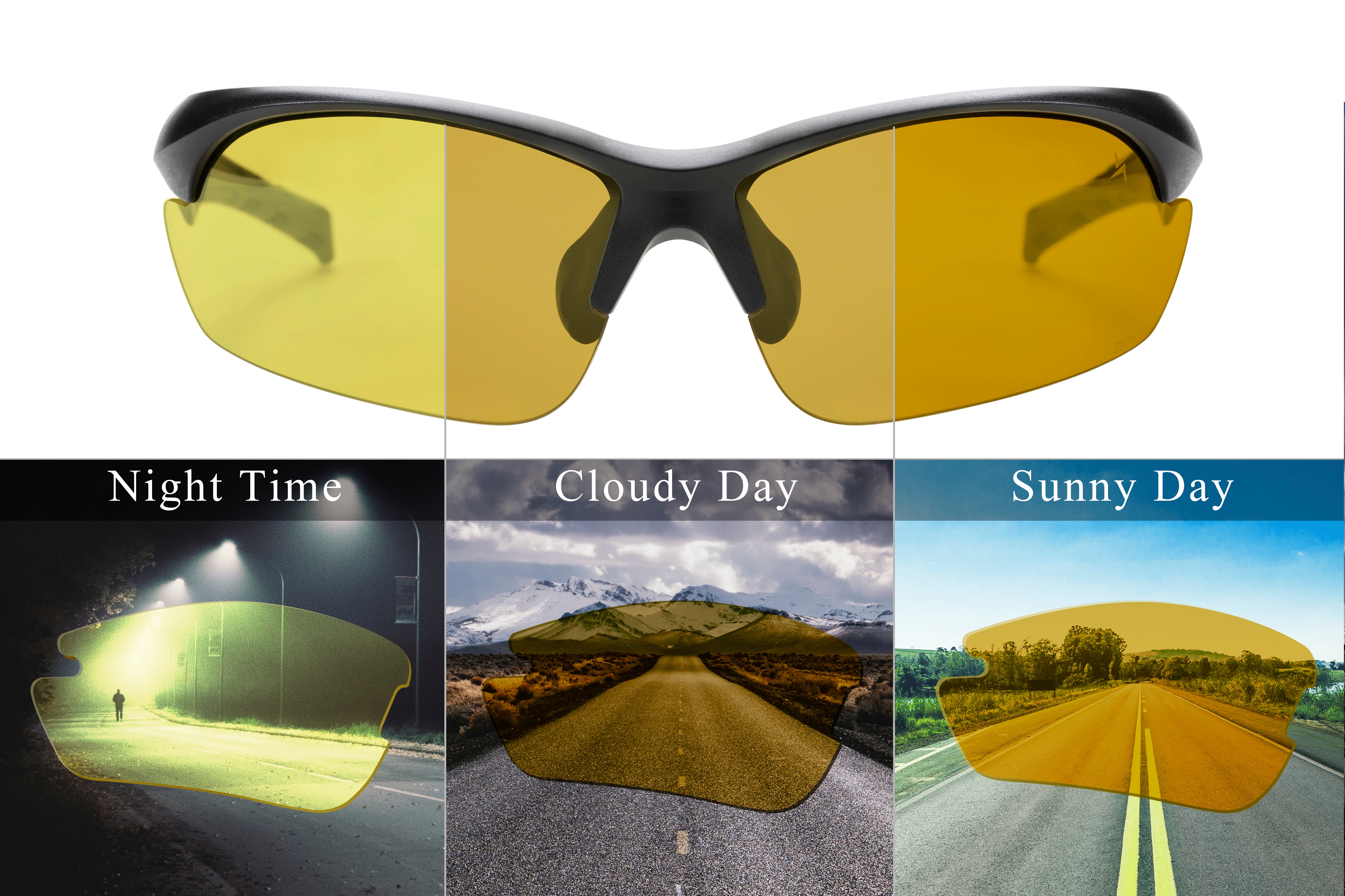 Photochromic 008-1 Yellow to Grey Lens