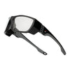 Clear Lens Sport Safety Sunglasses with Grey Rubber Accents.