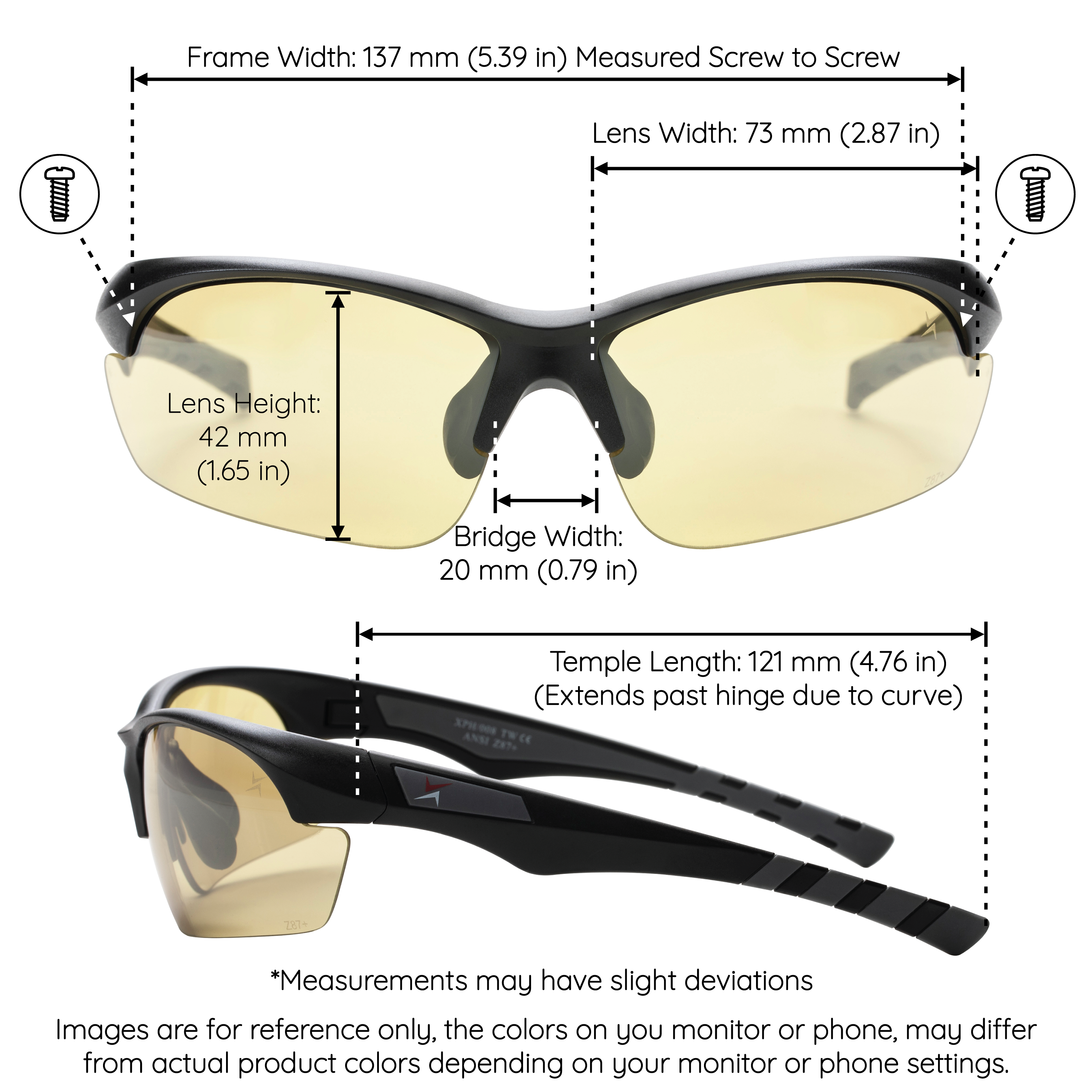 Photochromic 008-1 Yellow to Grey Lens